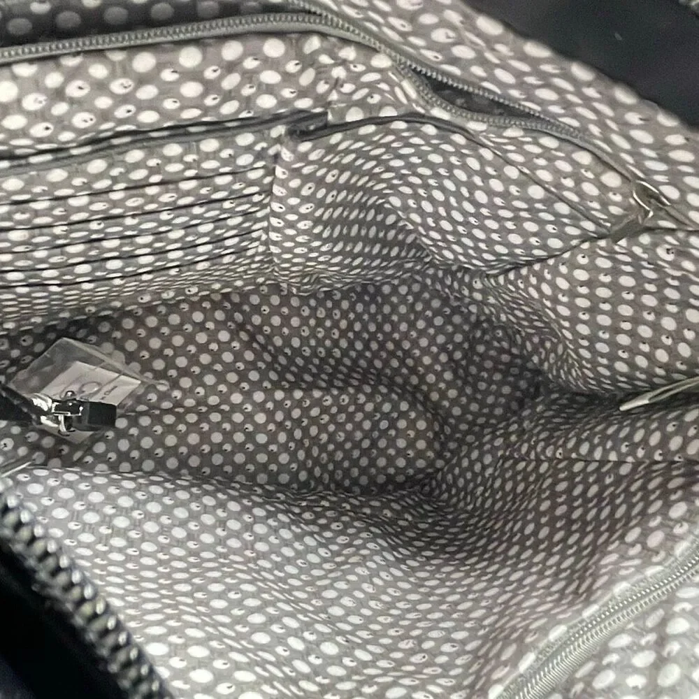 Travelon large crossbody bag. Grey black 12x11x5”.